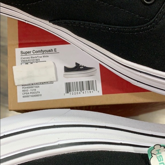 VANS SUPER COMFYCUSH E CANVAS black/true white - Picture 2 of 16